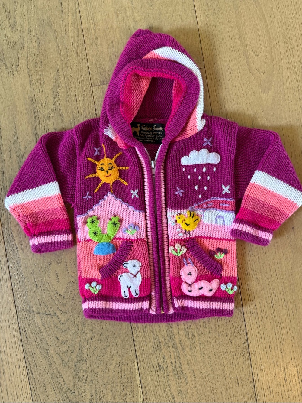 Children’s hand knit Peruvian sweater